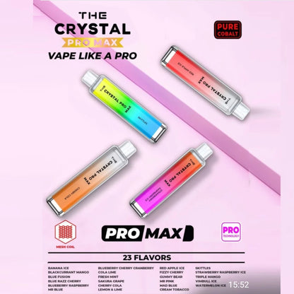 Crystal bar 4000 puffs (Box of 10)