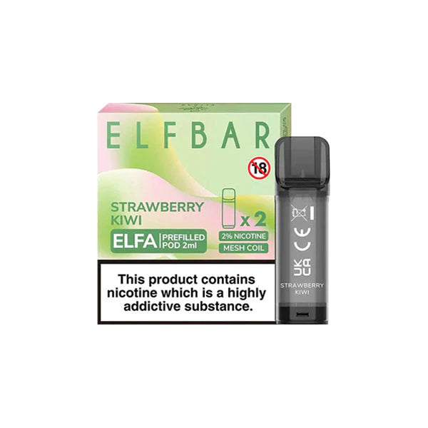 Elf Bar 2% pre-filled pods for ELFA Box of 10