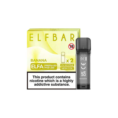 Elf Bar 2% pre-filled pods for ELFA Box of 10