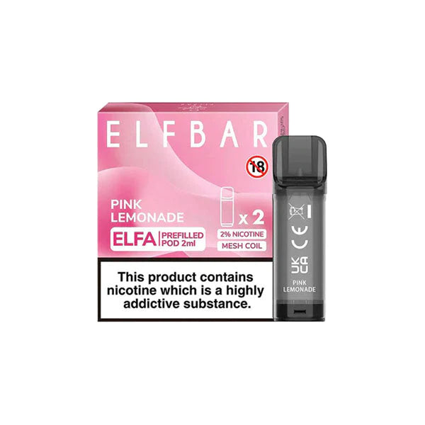 Elf Bar 2% pre-filled pods for ELFA Box of 10