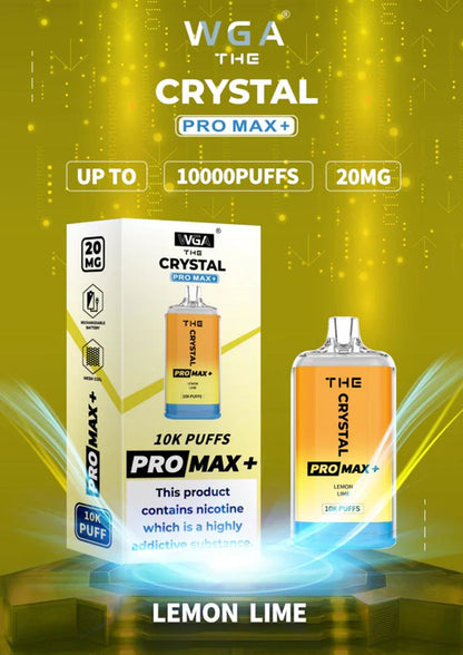 The Crystal Pro Max + 10,000 Disposable Vape Box of 10