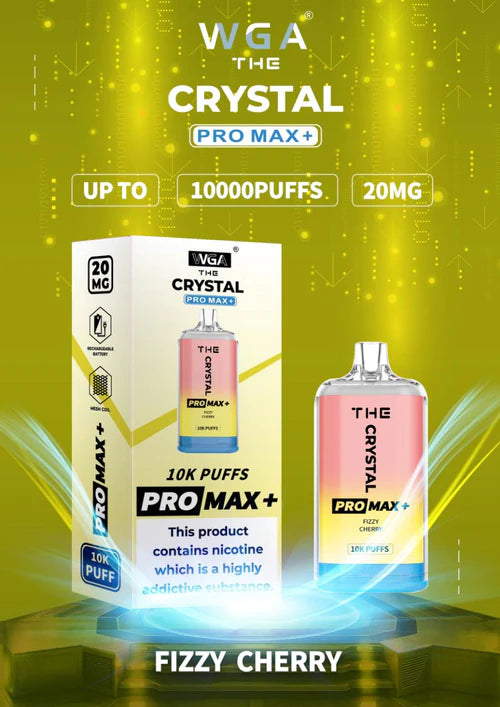 The Crystal Pro Max + 10,000 Disposable Vape Box of 10