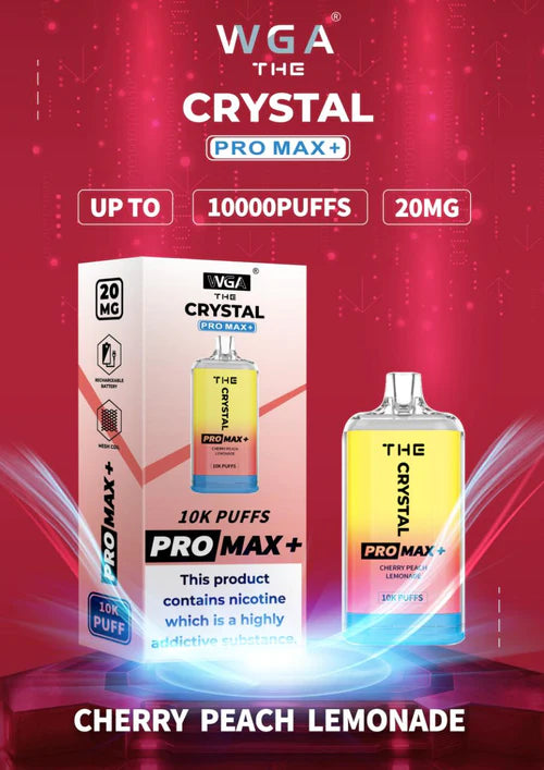 The Crystal Pro Max + 10,000 Disposable Vape Box of 10