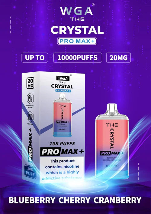 The Crystal Pro Max + 10,000 Disposable Vape Box of 10