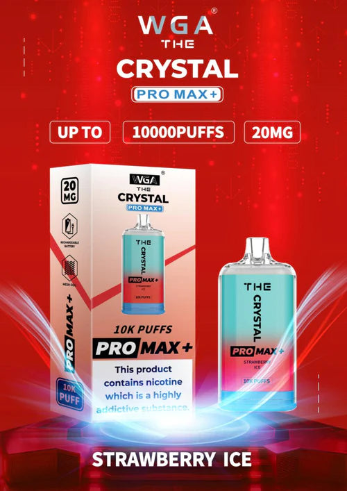 The Crystal Pro Max + 10,000 Disposable Vape Box of 10