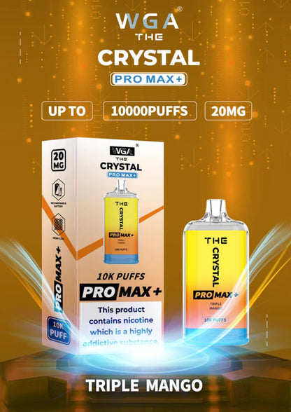 The Crystal Pro Max + 10,000 Disposable Vape Box of 10